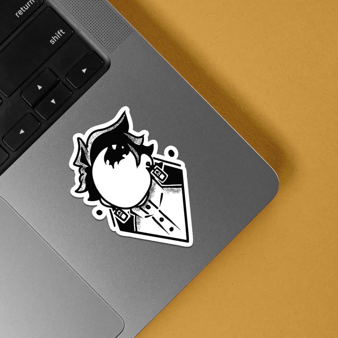 Monochrome Tanjiro Anime Stickers