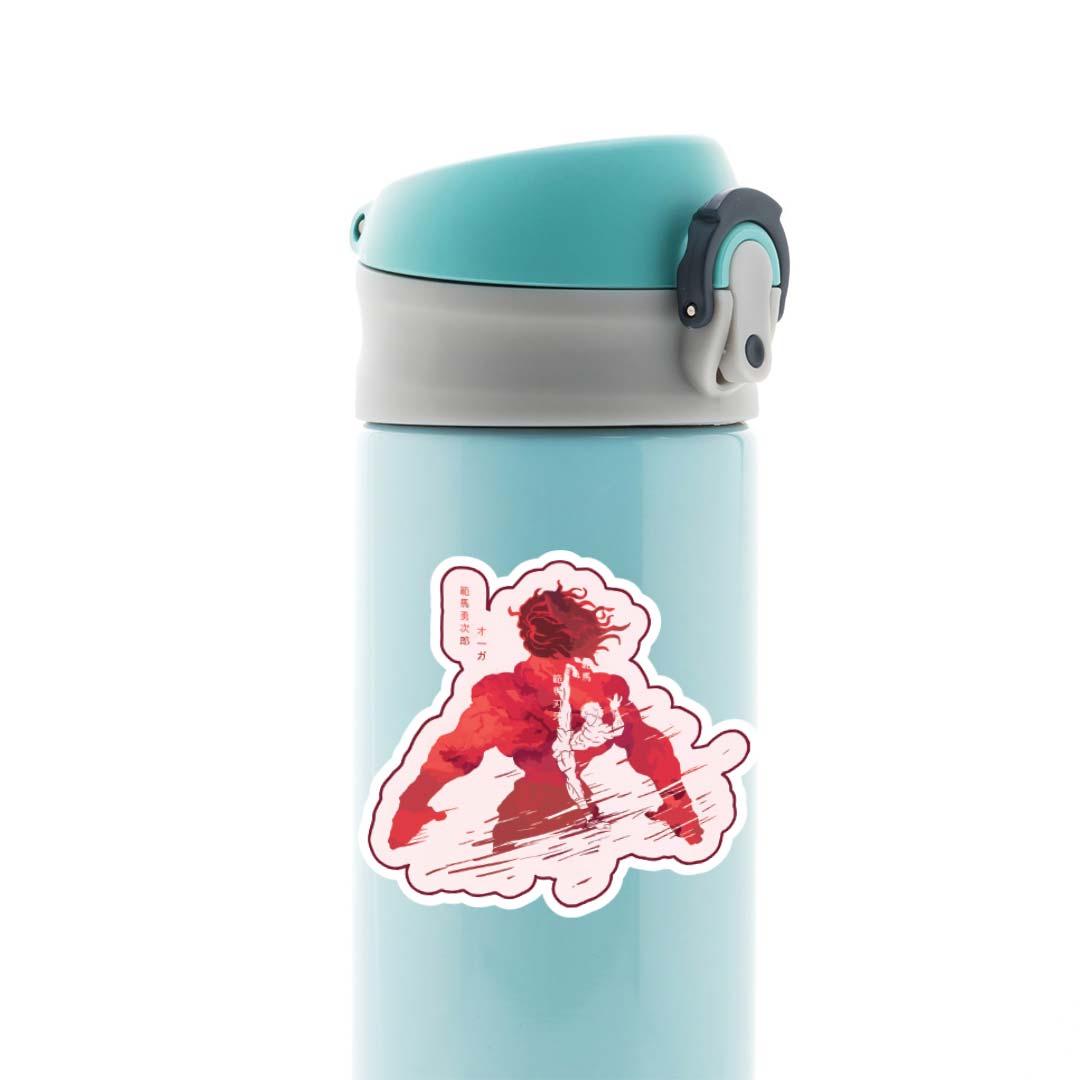 Red Shadow of Strength Baki Anime Stickers