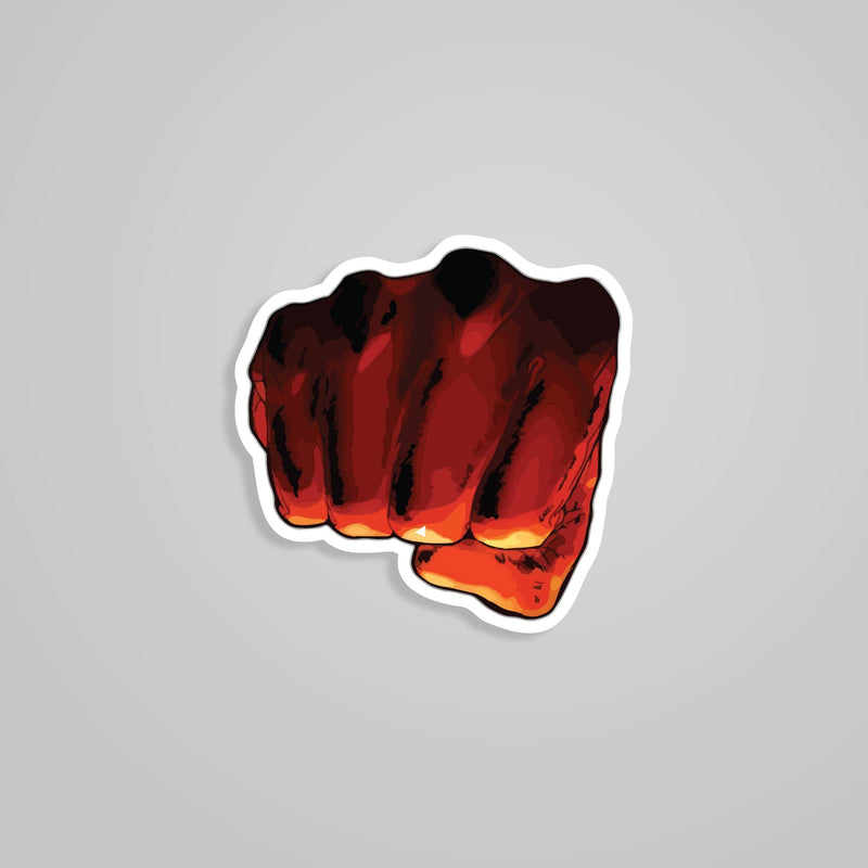 Red Fist of One Punch Man Stickers