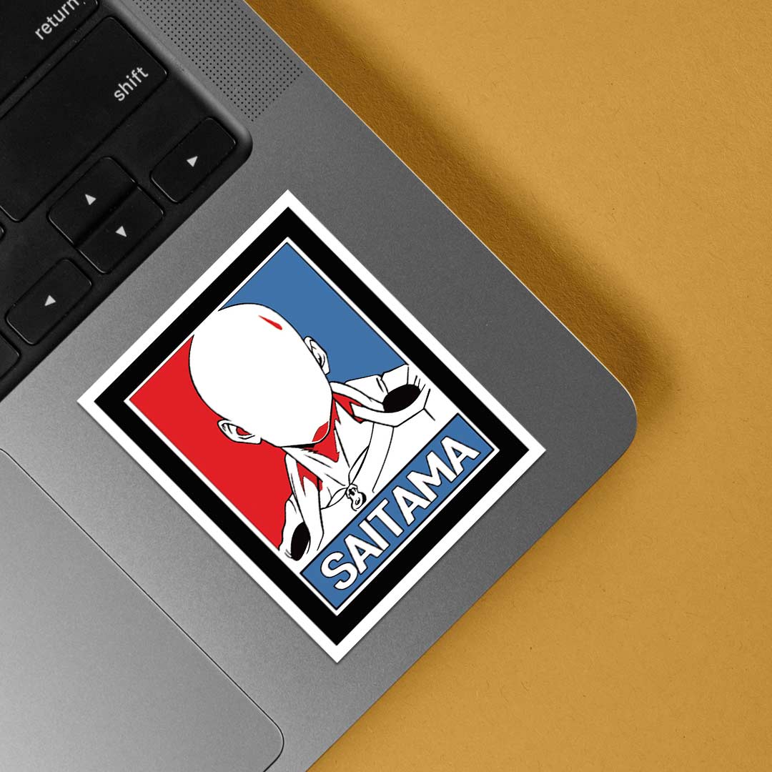 Saitama Minimalist Anime Stickers