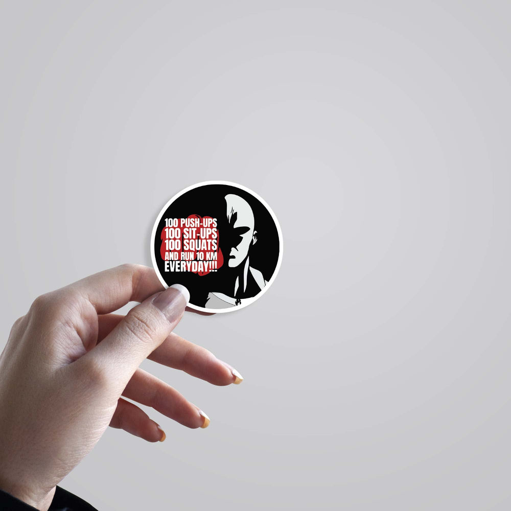 Saitama Training Routine Stickers