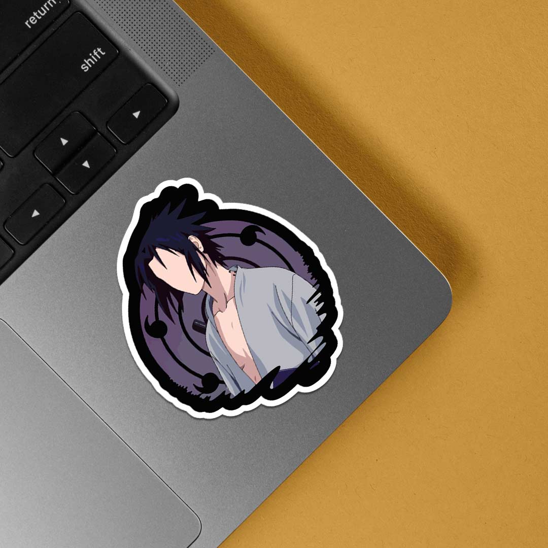Sasuke Awakened Sharingan Anime Stickers