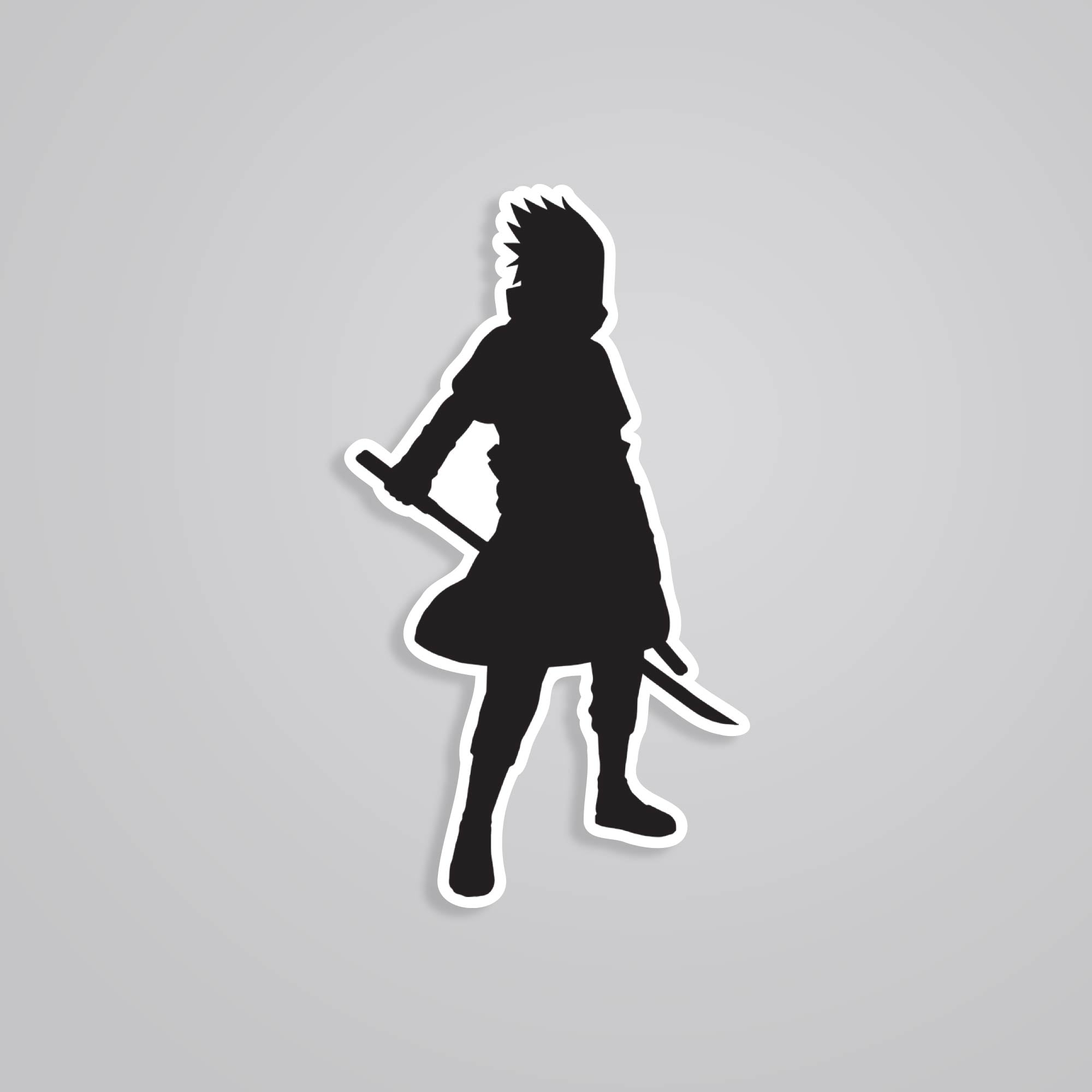Fomo Store Stickers Anime Silhouette of Sasuke