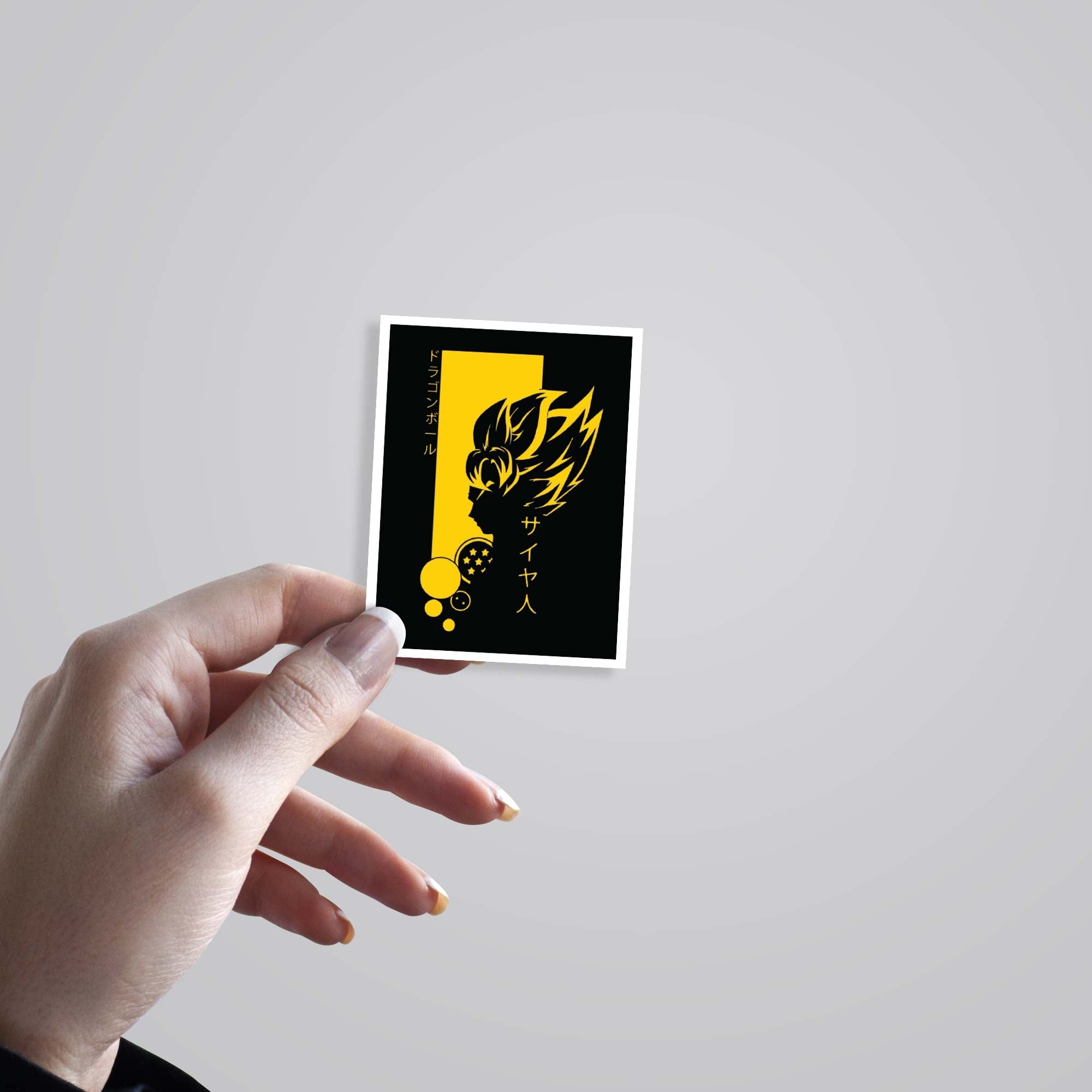 Super Saiyan Silhouette Anime Stickers