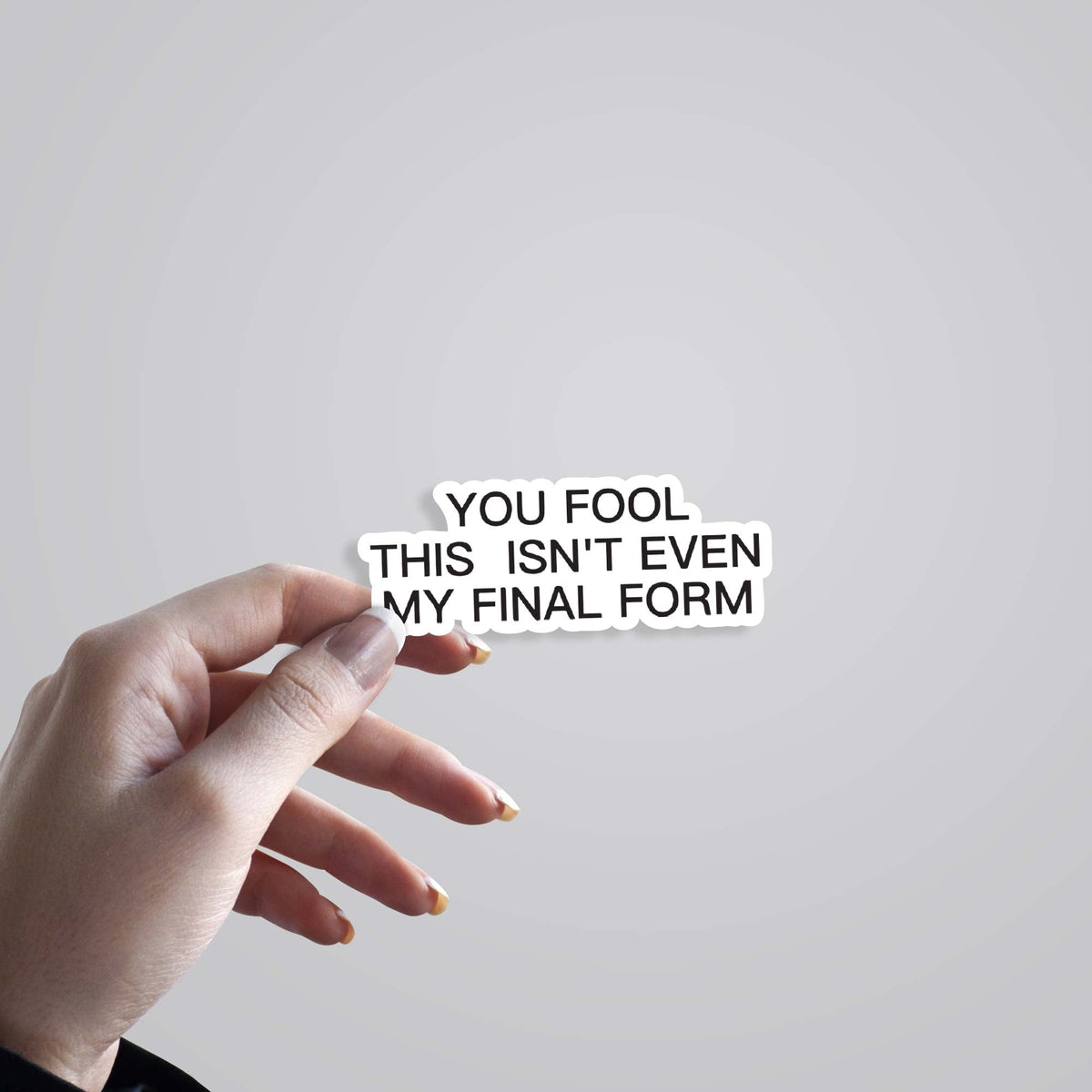 You Fool! Not My Final Form Stickers