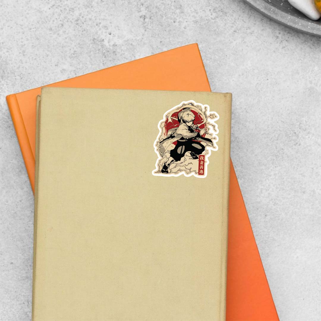 Zenitsu’s Thunderous Courage Anime Stickers