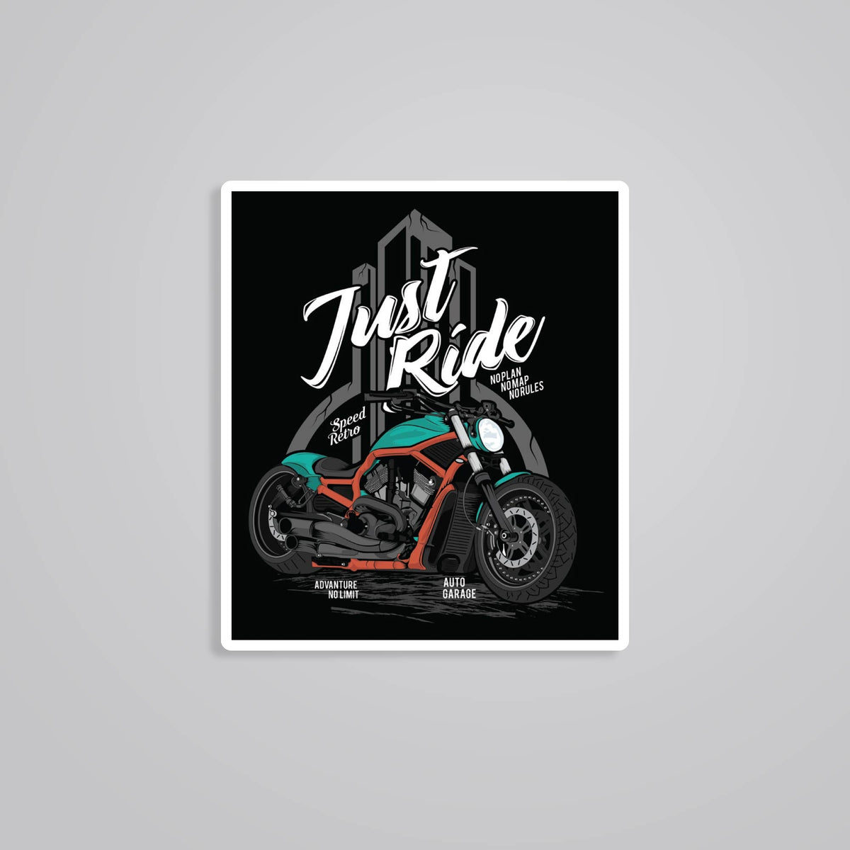 Just Ride Stickers - Free Spirit