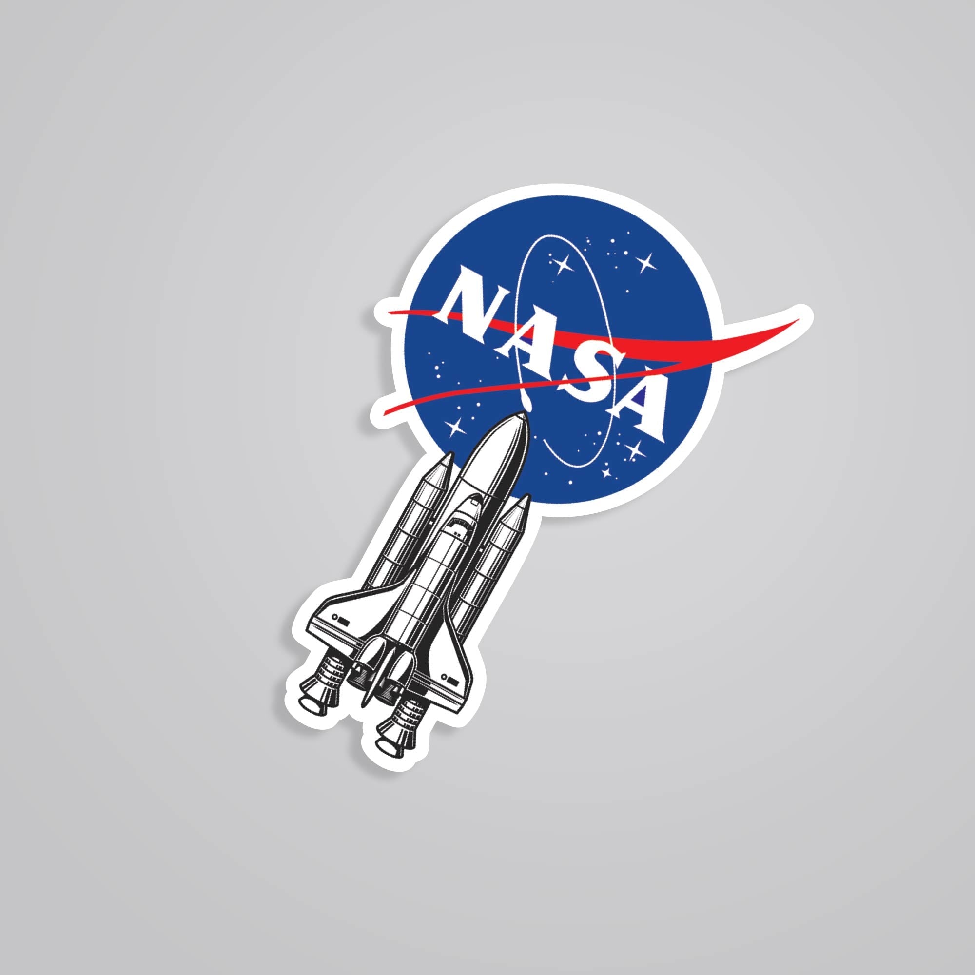 NASA Rocket Ship Stickers - Space Enthusiast
