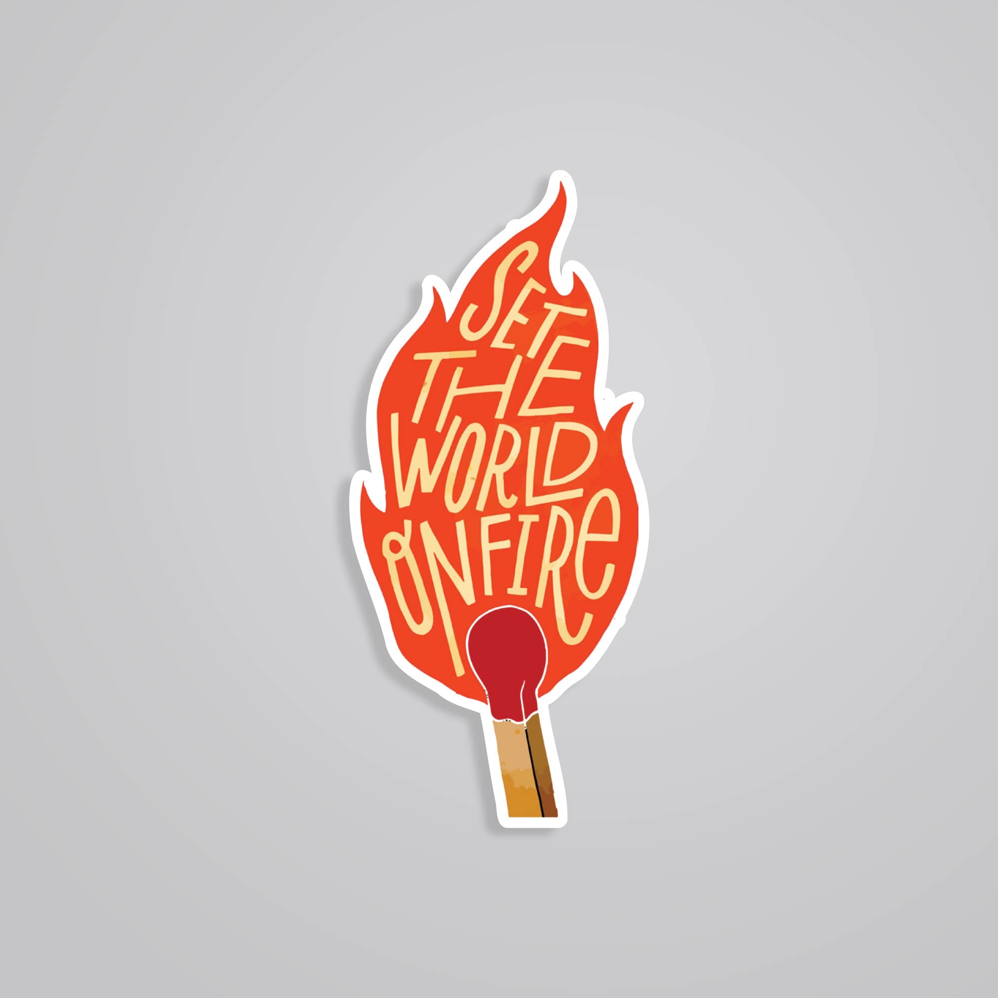 Fomo Store Stickers Motivational Set the word on fire