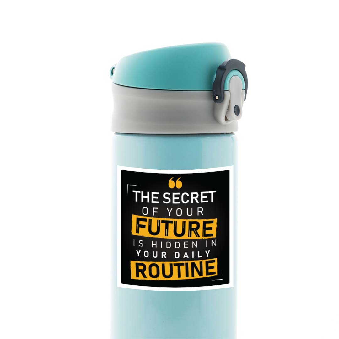 The secret of your future is hidden in your routine Motivational Stickers