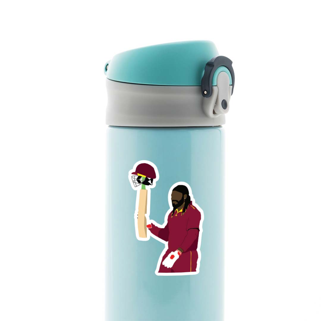 Chris Gayle Minimalist Sports Stickers