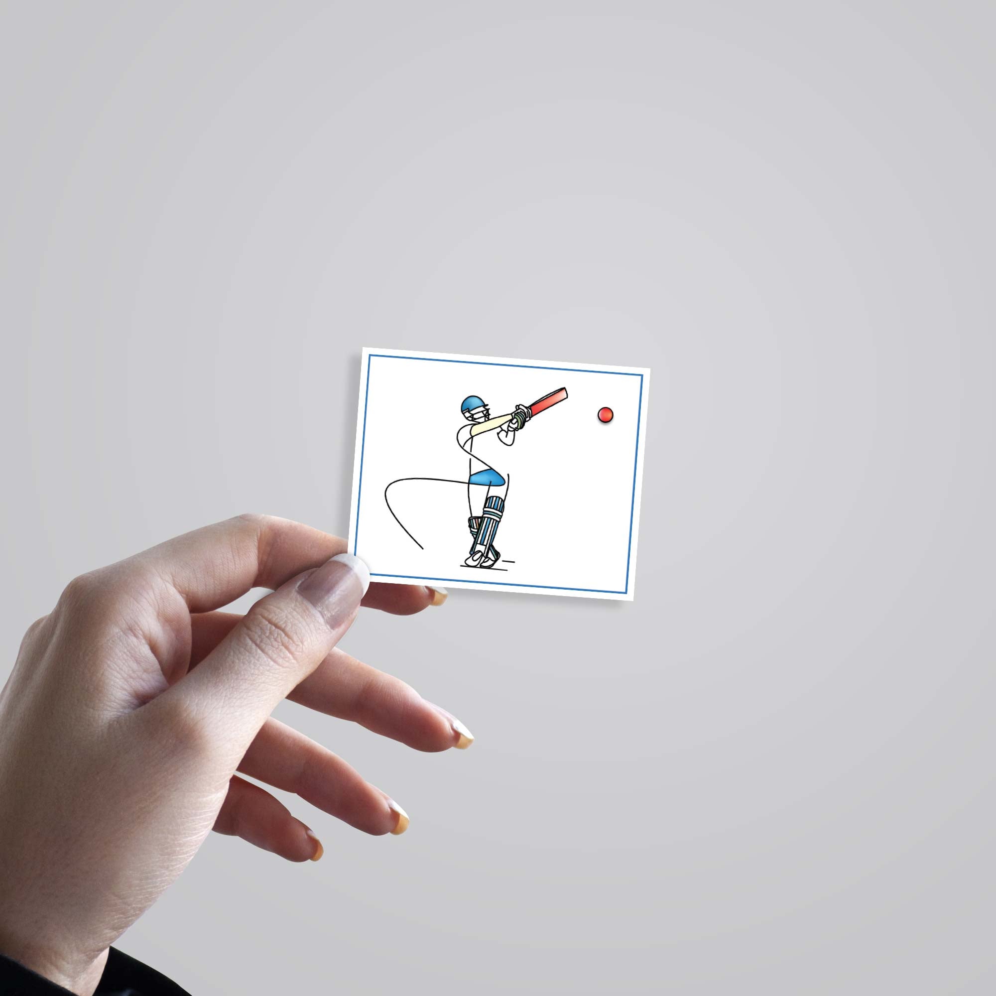 Cricket Swing in Motion Sports Stickers