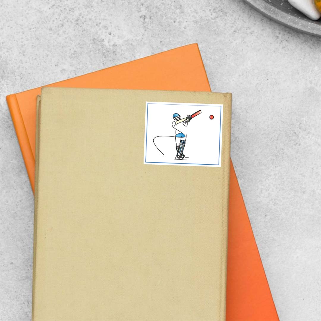 Cricket Swing in Motion Sports Stickers