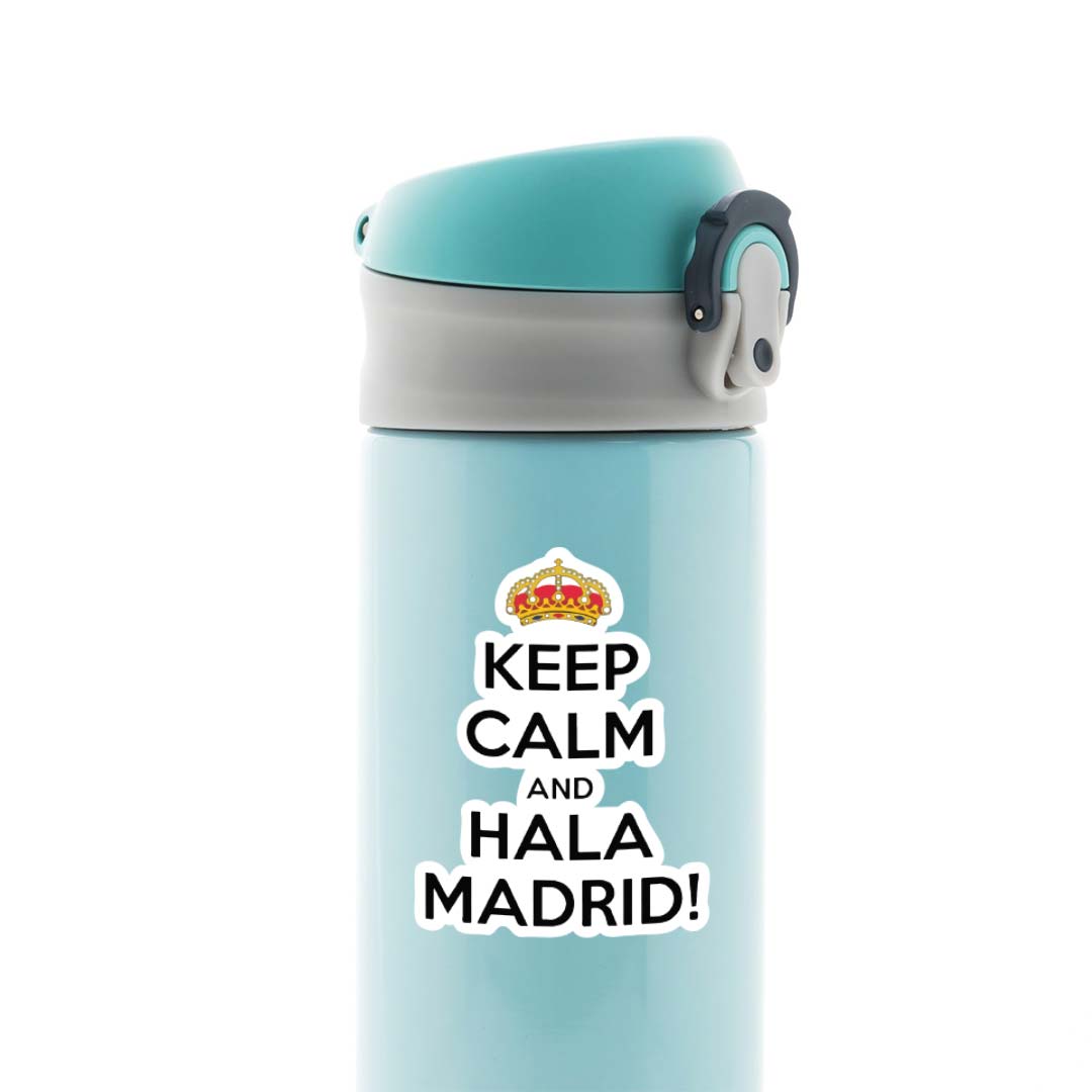Keep Calm and Hala Madrid Sports Stickers