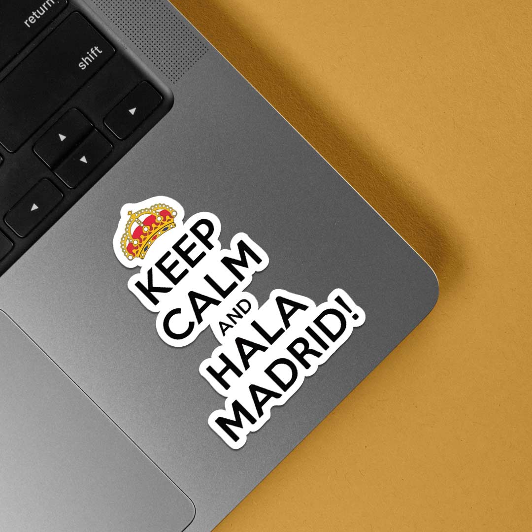 Keep Calm and Hala Madrid Sports Stickers