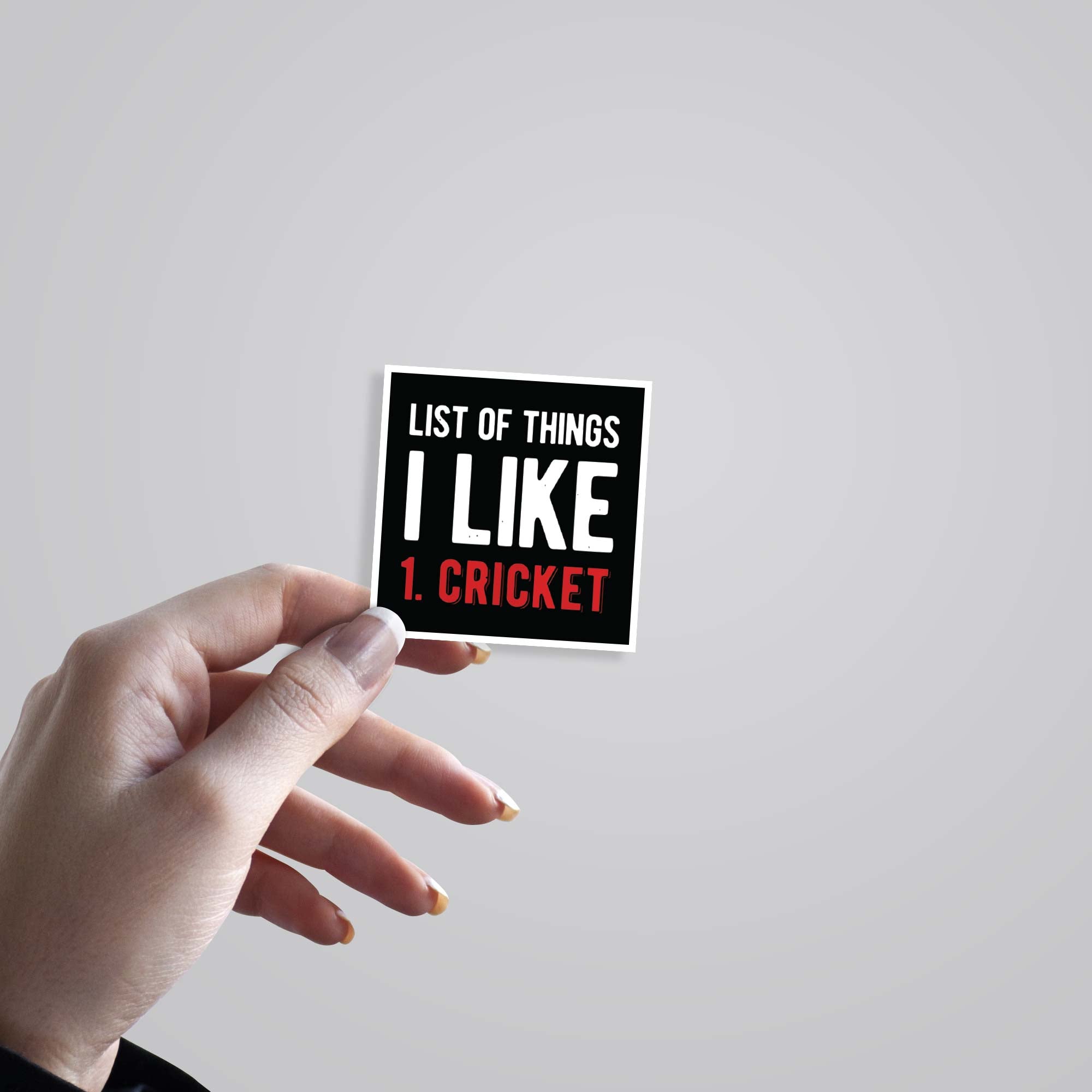 List of things I like Cricket Sports Stickers