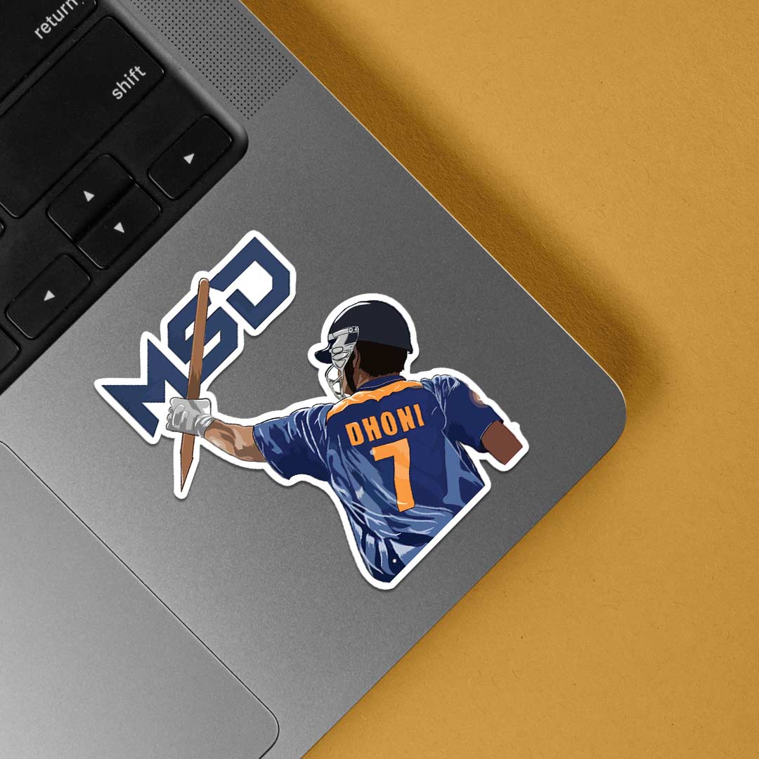MS Dhoni Sports Stickers