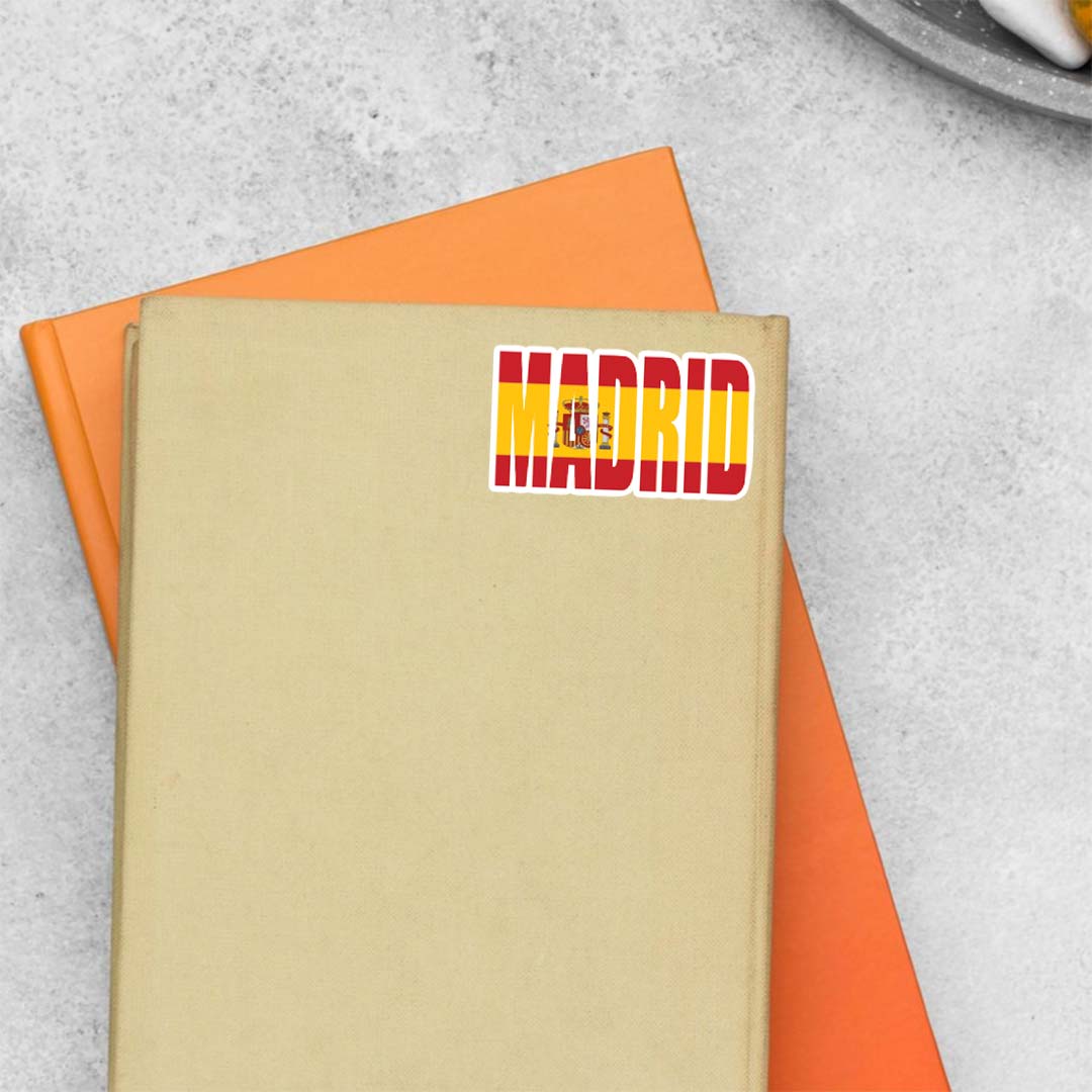 Madrid Pride with Flag Sports Stickers
