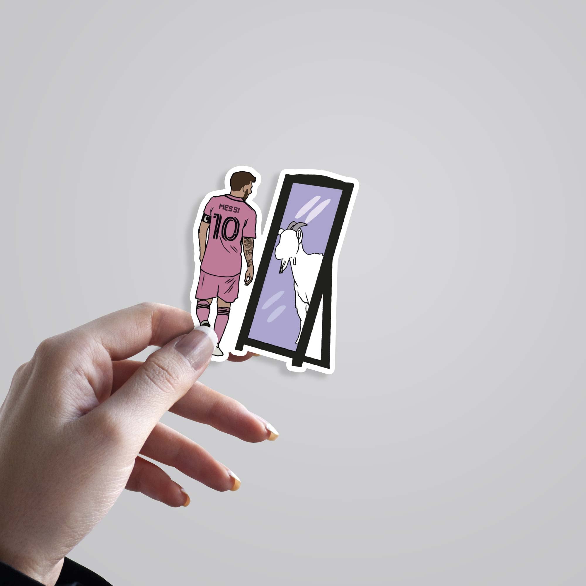 Messi Goat Sports Stickers