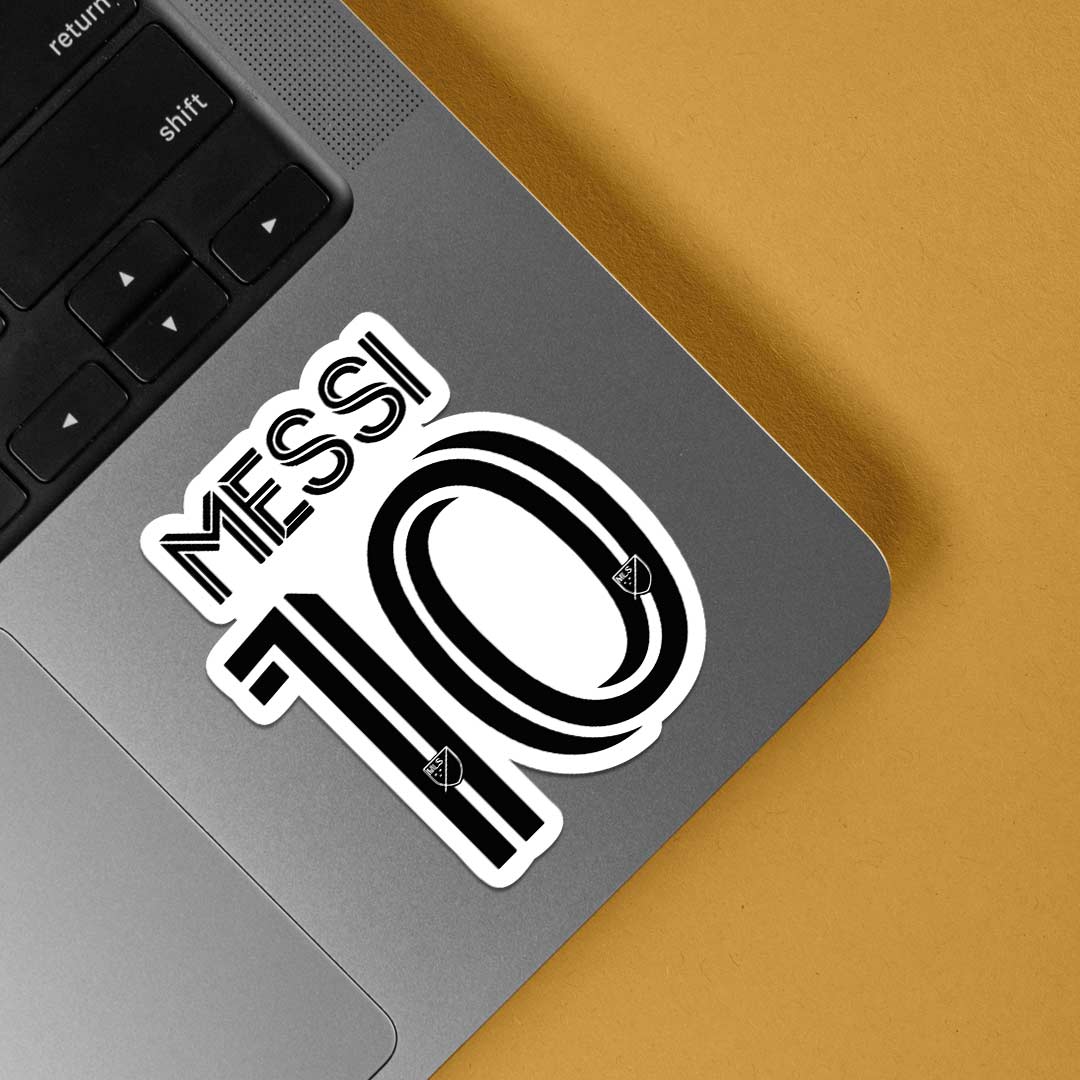 Messi Jersey number 10 Sports Stickers
