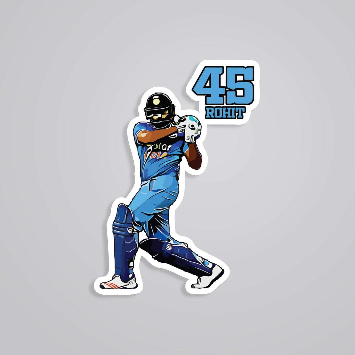 Rohit Hitman in Action Sports Stickers