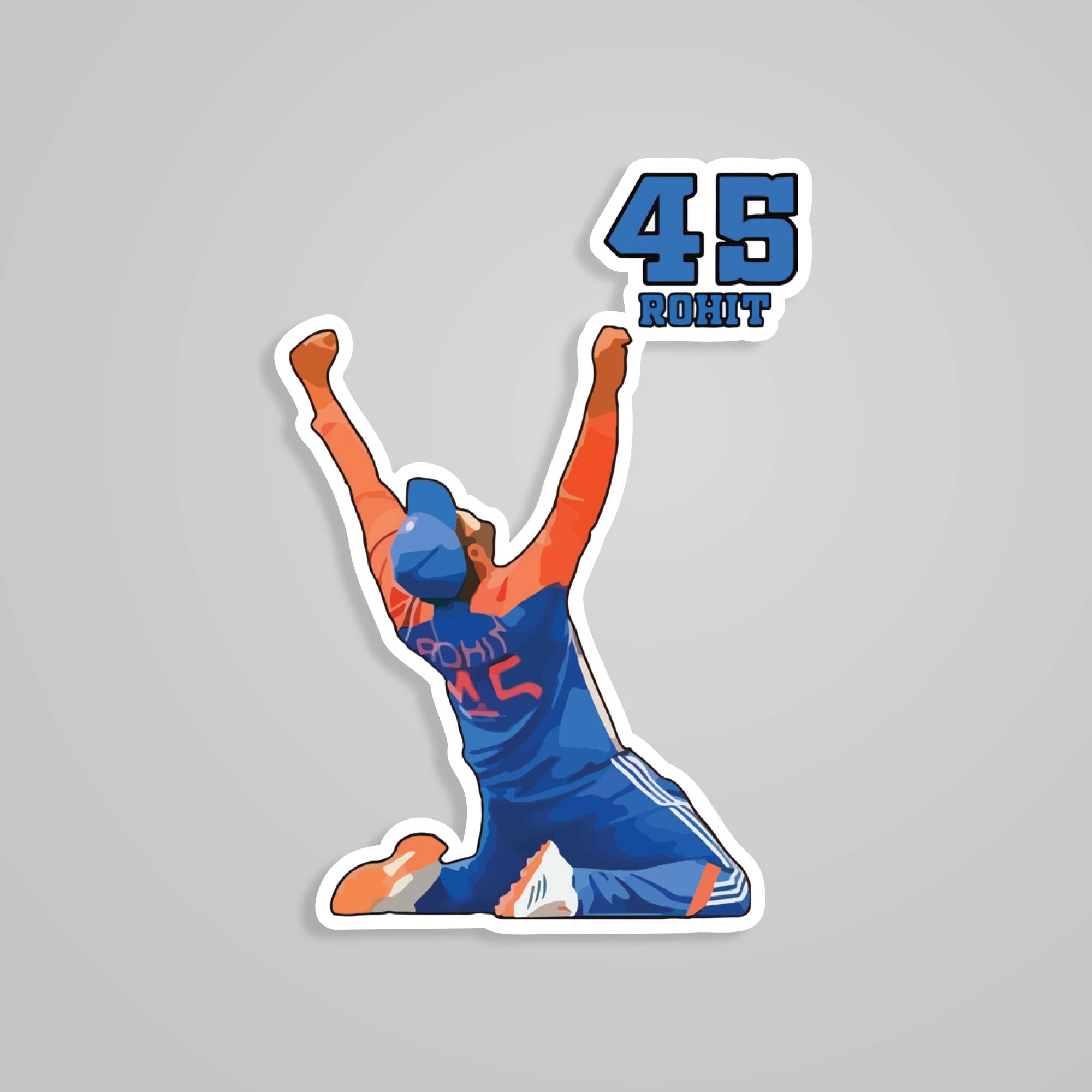 Fomo Store Stickers Sports Rohit Sharma Victory Roar