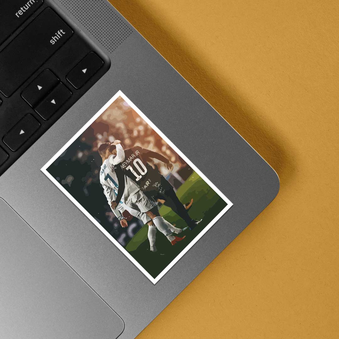 Ronaldo & Neymar Moment Sports Stickers
