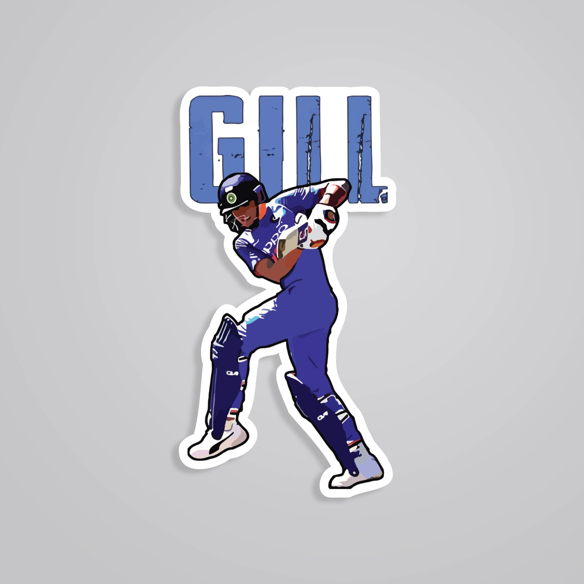 Fomo Store Stickers Sports Shubman Gill Batting