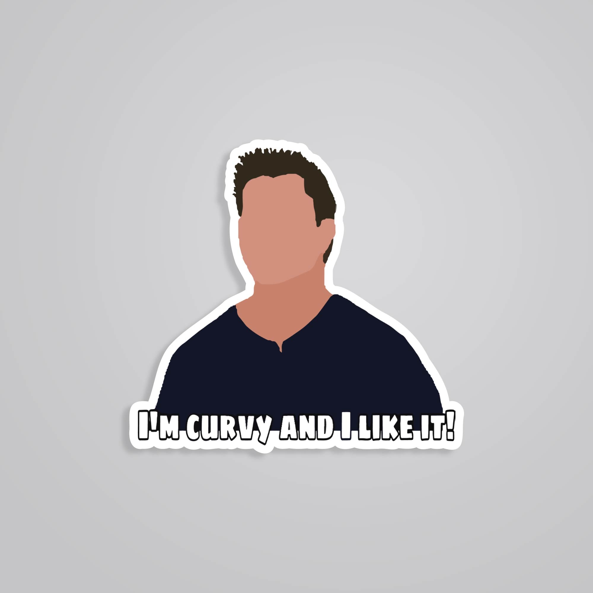 Fomo Store Stickers TV Shows I'm curvy and I like it