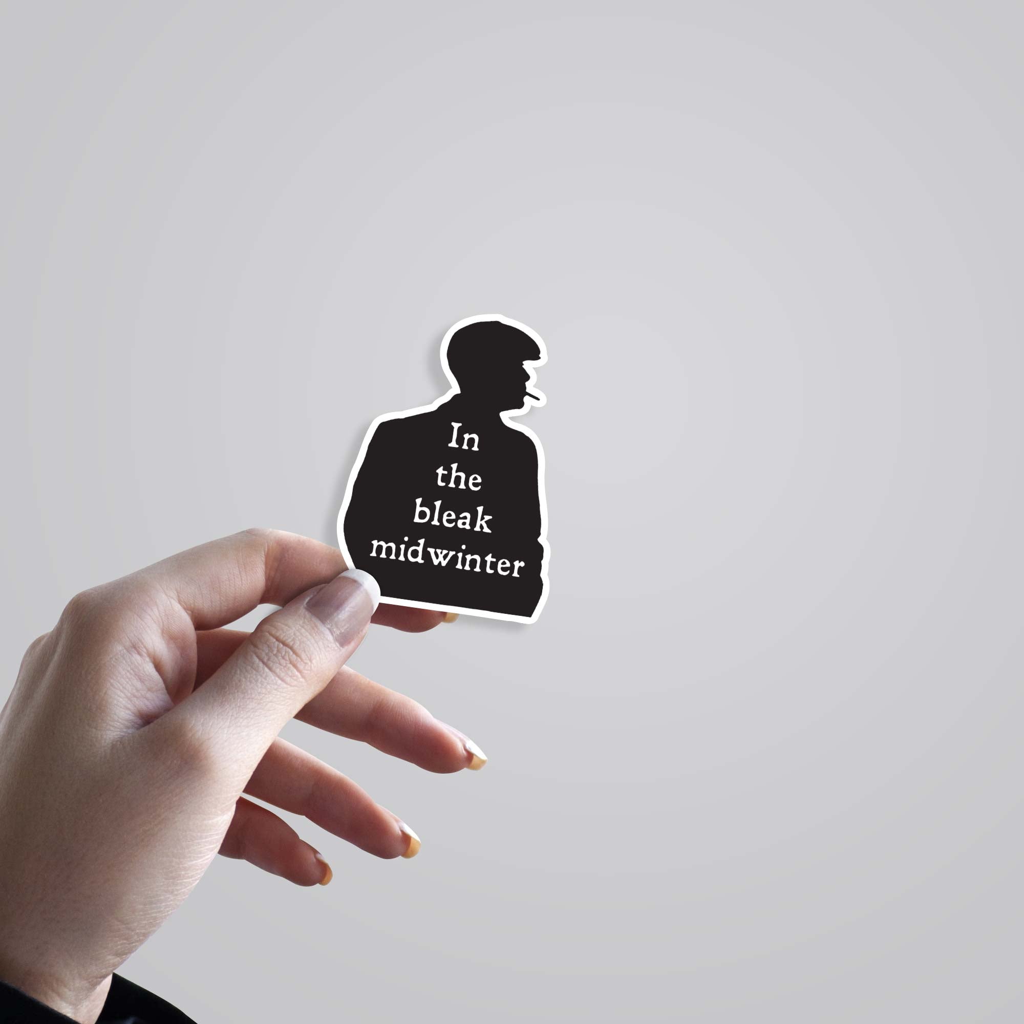 In the bleak midwinter Tommy Silhouette TV Shows Stickers