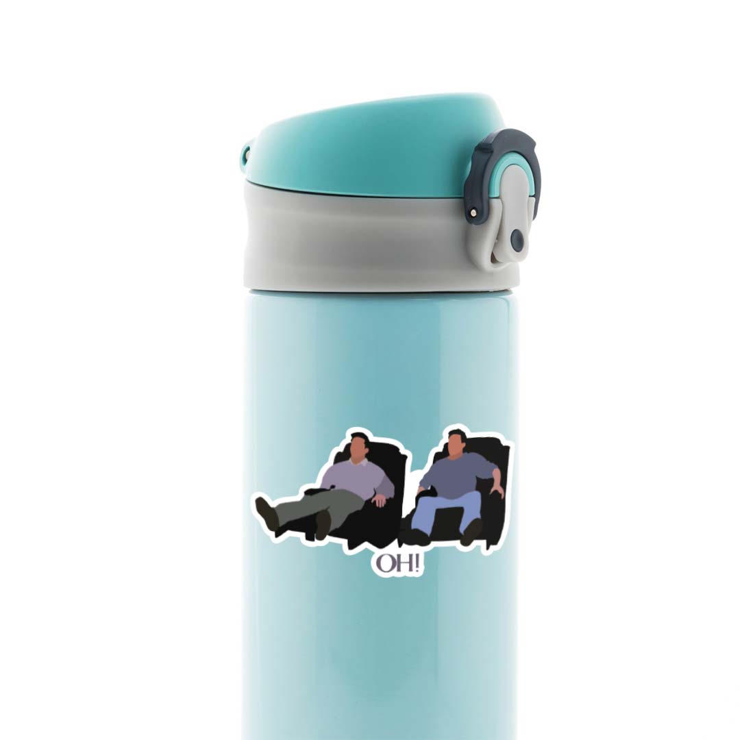 OH Chandler and Joey TV Shows Stickers
