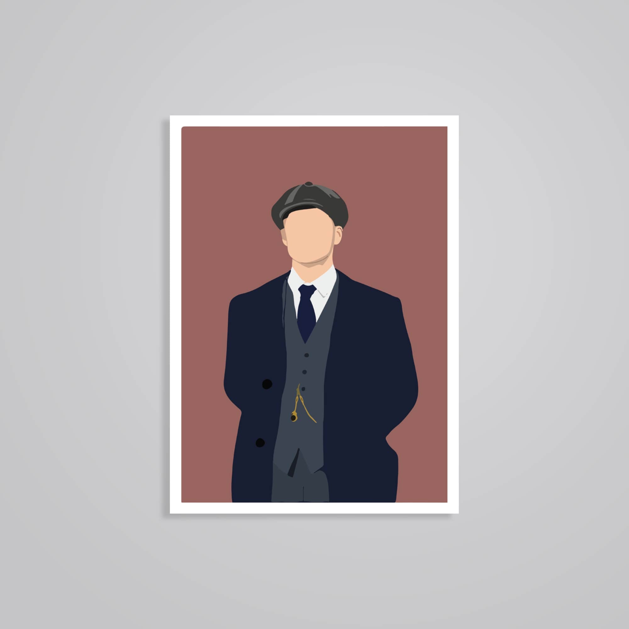 Fomo Store Stickers TV Shows Tommy Shelby Minimalist