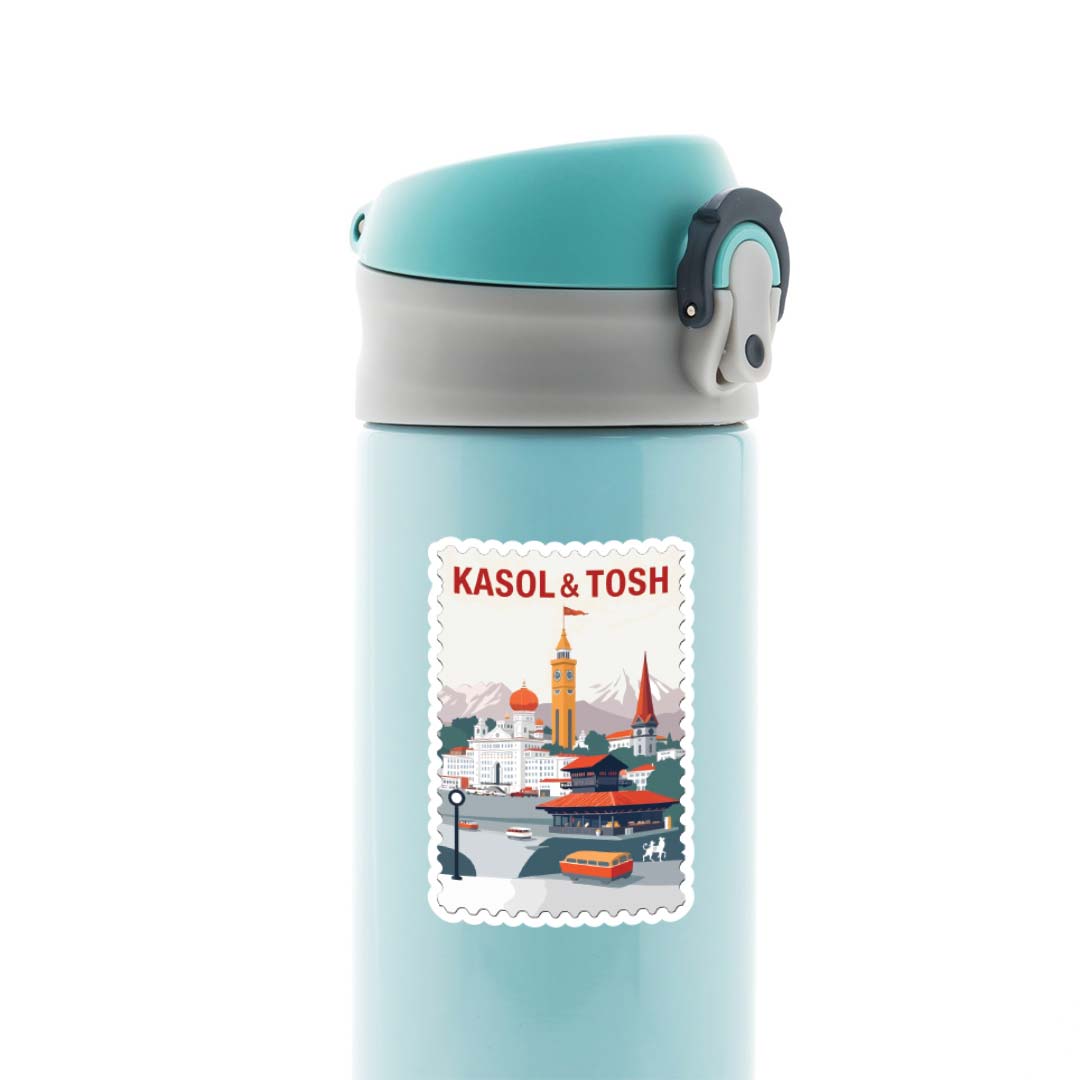 Kasol & Tosh Scenic Village Post Stamp Travels Stickers