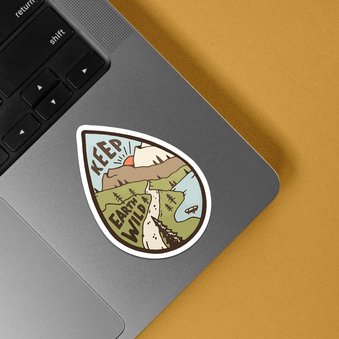 Keep Earth Wild Travels Stickers