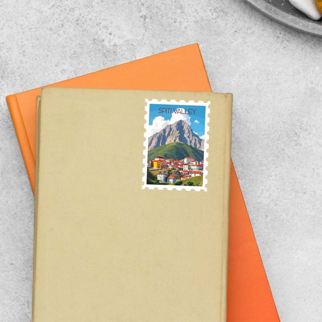 Spiti Valley Mountain Town Post Travels Stickers