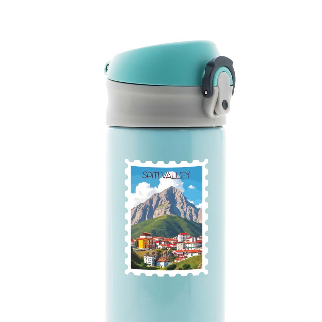 Spiti Valley Mountain Town Post Travels Stickers