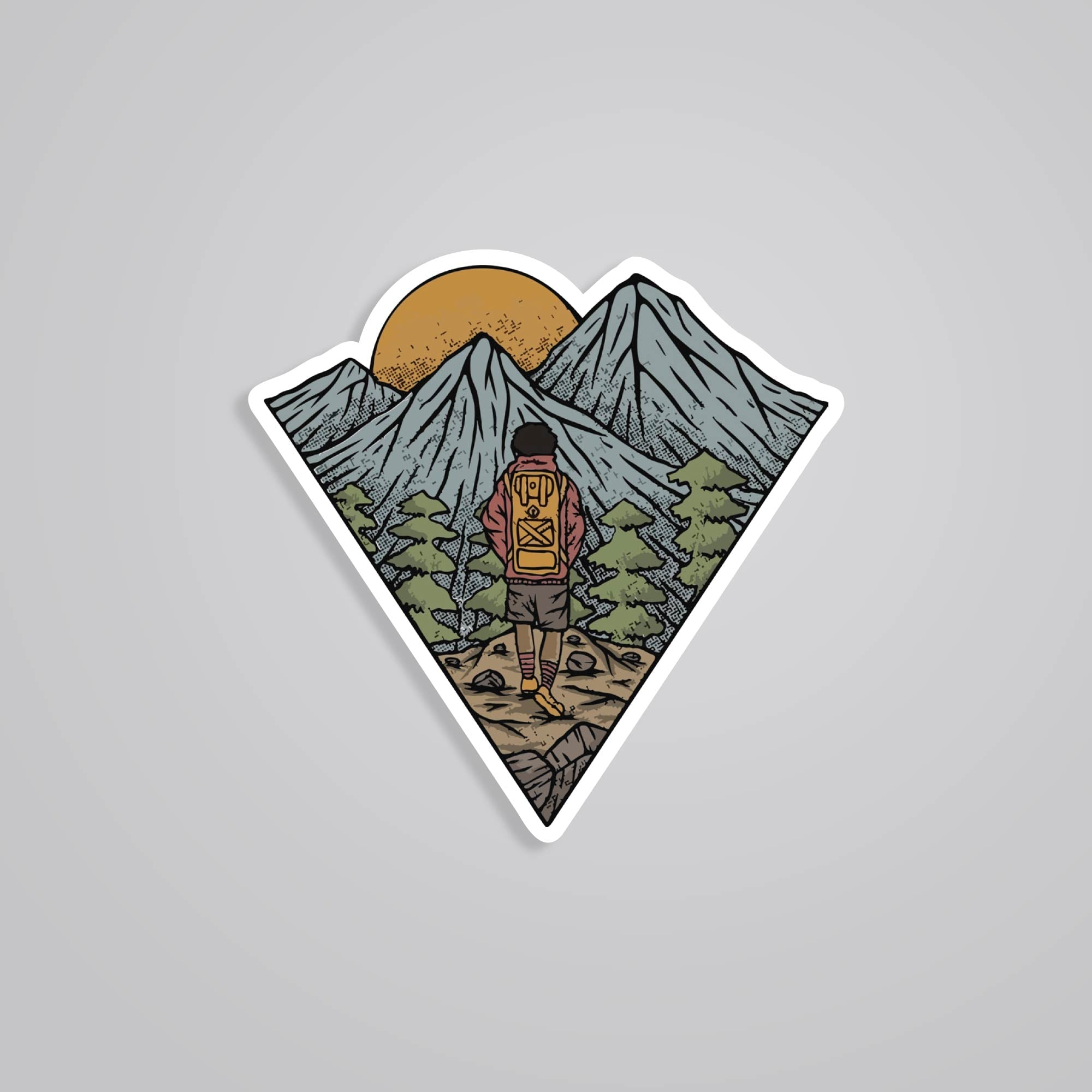 Fomo Store Stickers Travels Vintage Mountain Landscape
