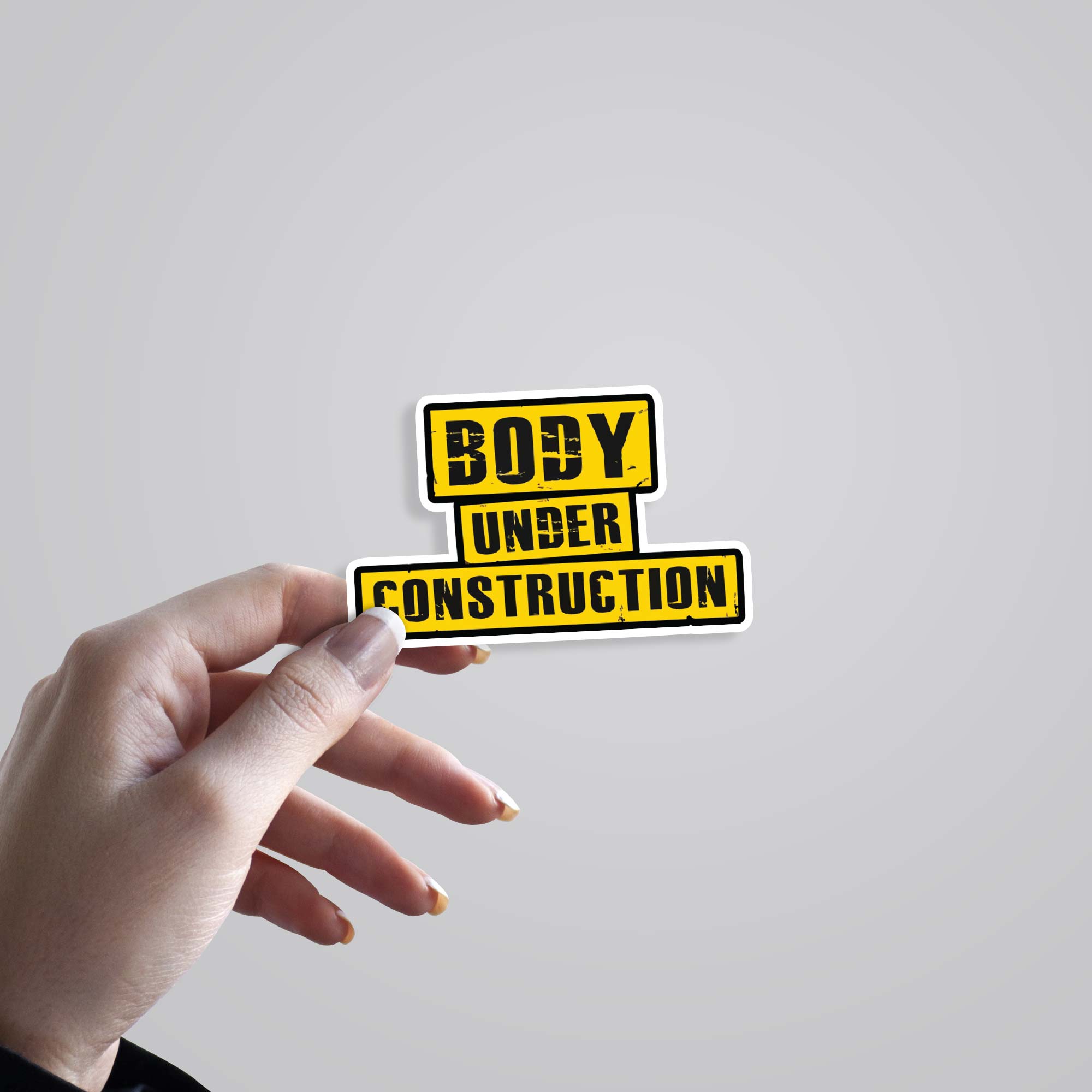 Body under construction Witty Stickers