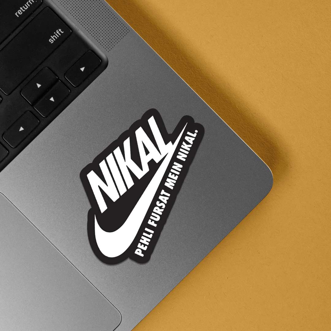 Nikal pehli fursat mein Witty Stickers