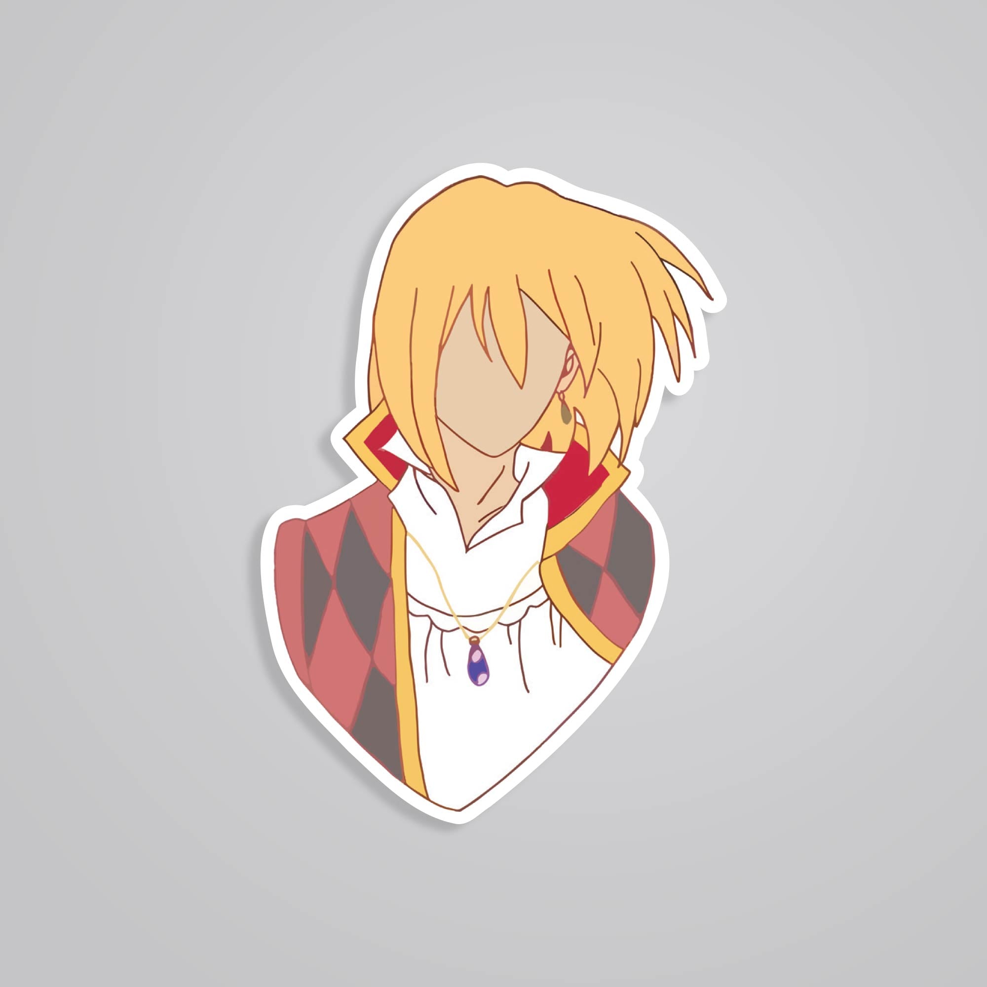 Fomo Store Stickers Anime Faceless portrait of Howl