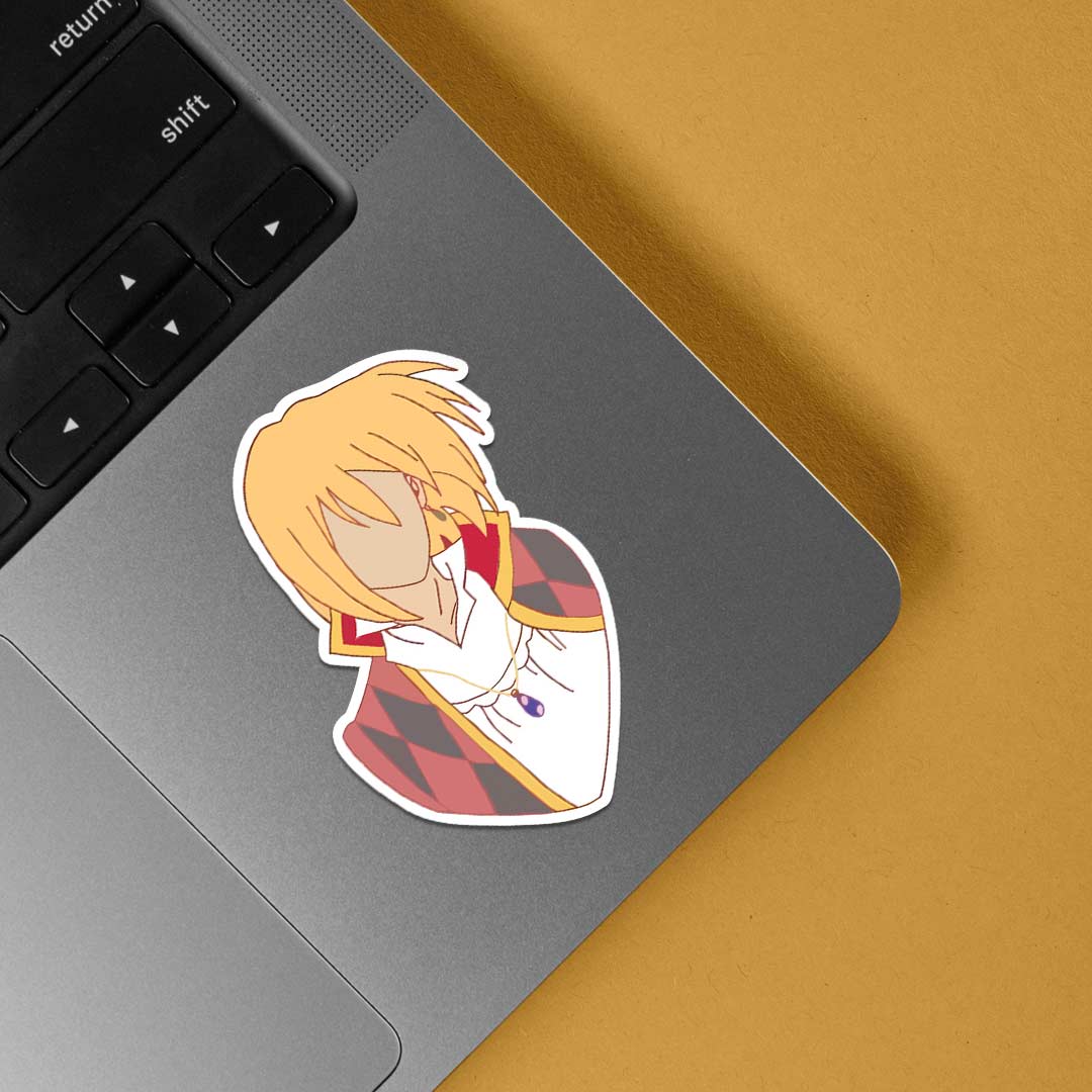 Faceless portrait of Howl Anime Stickers