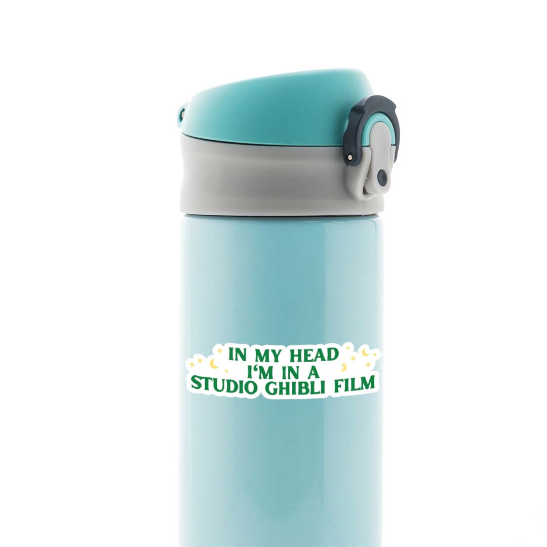 In my head I'm in a studio ghibli film Anime Stickers