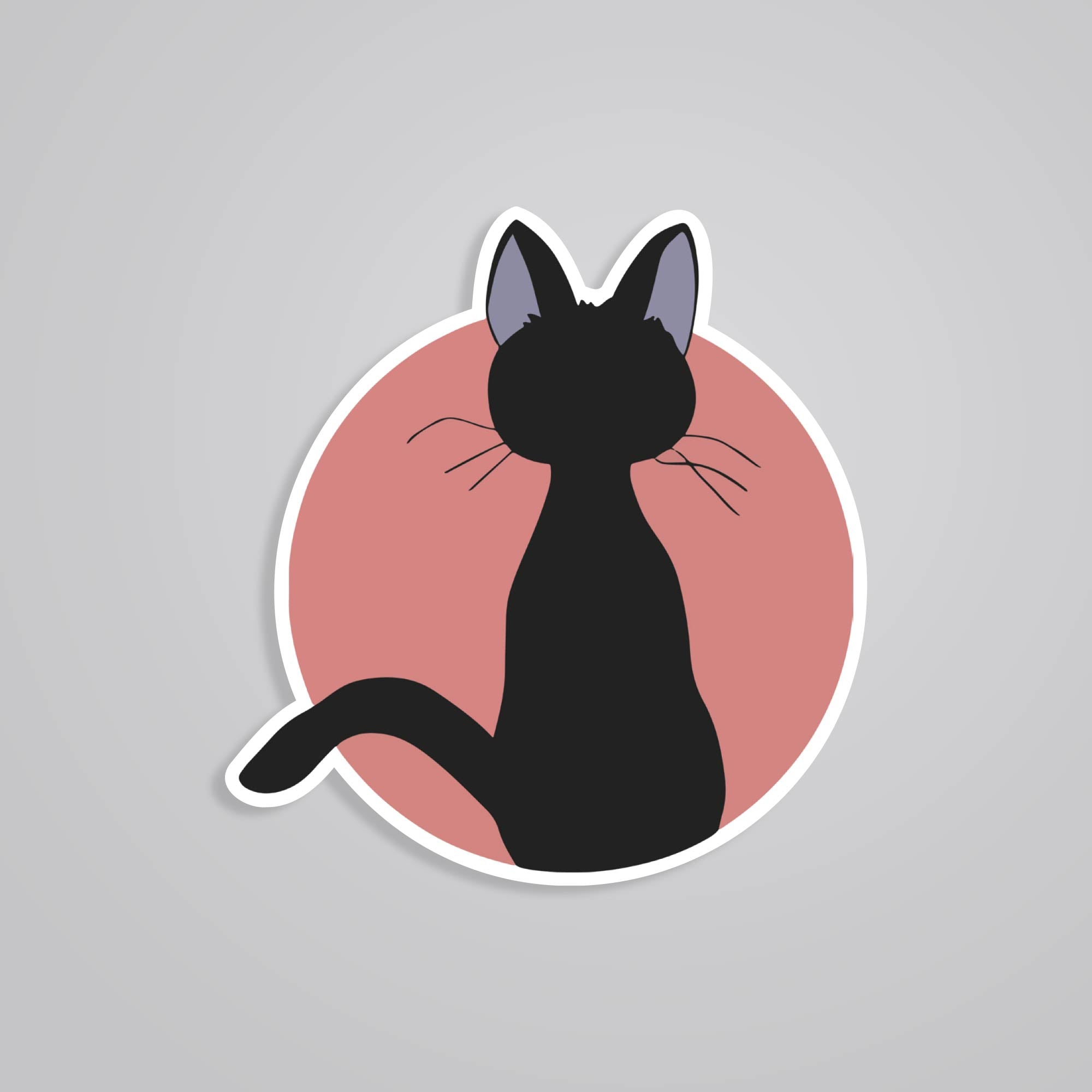 Fomo Store Stickers Anime Jiji Cat Silhouette