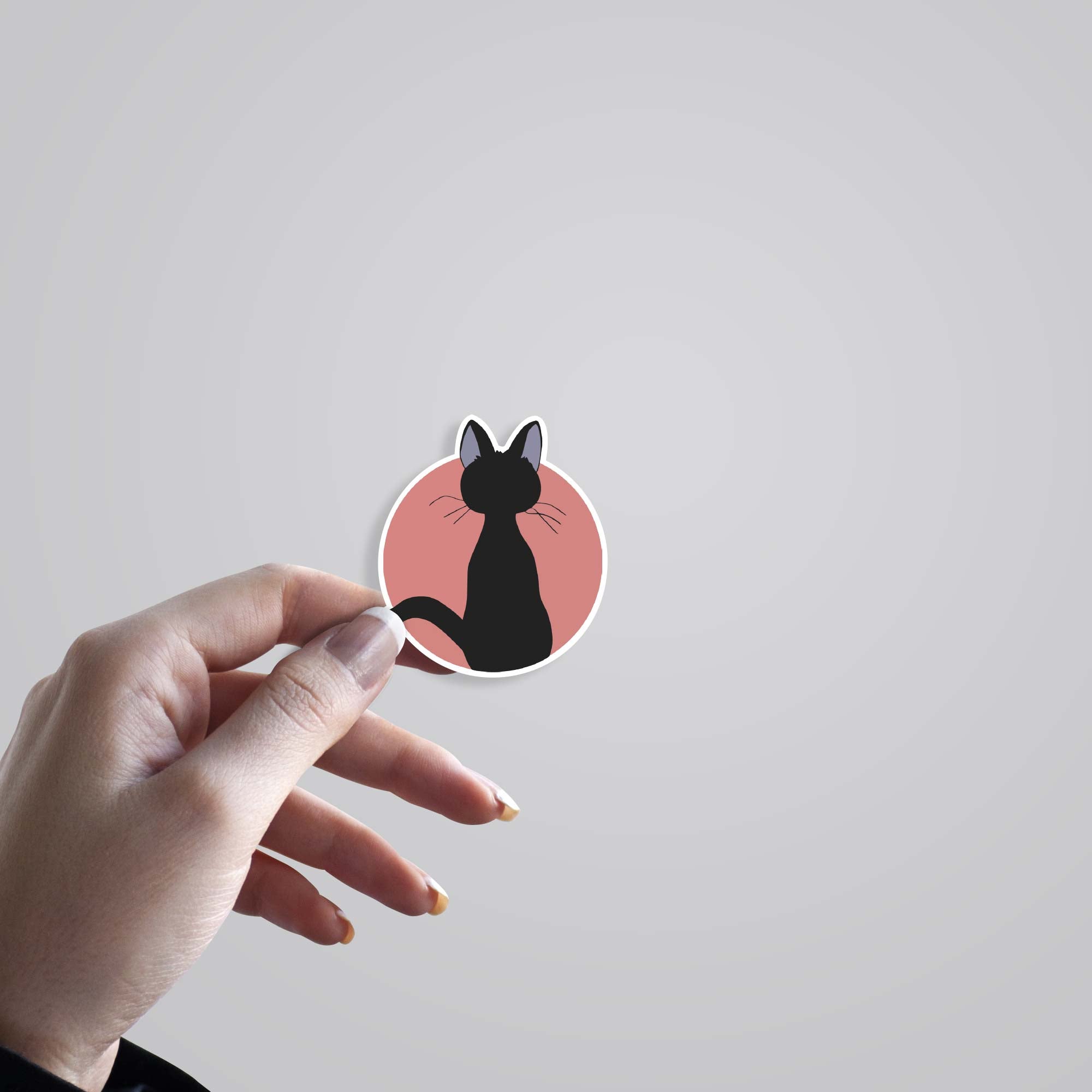 Jiji Cat Silhouette Anime Stickers