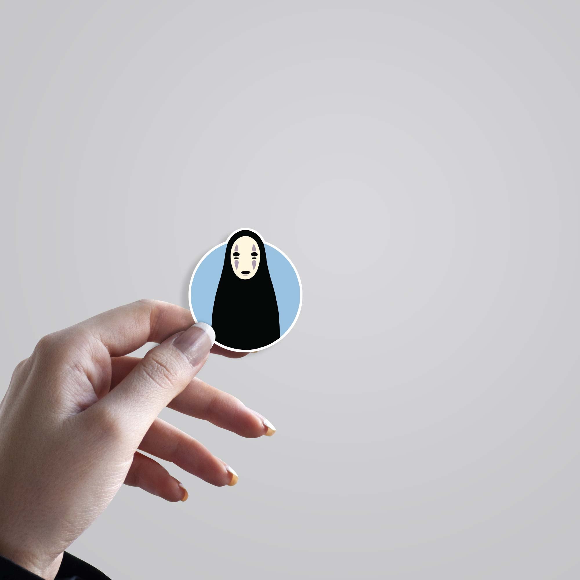 Minimalist No-Face Anime Stickers