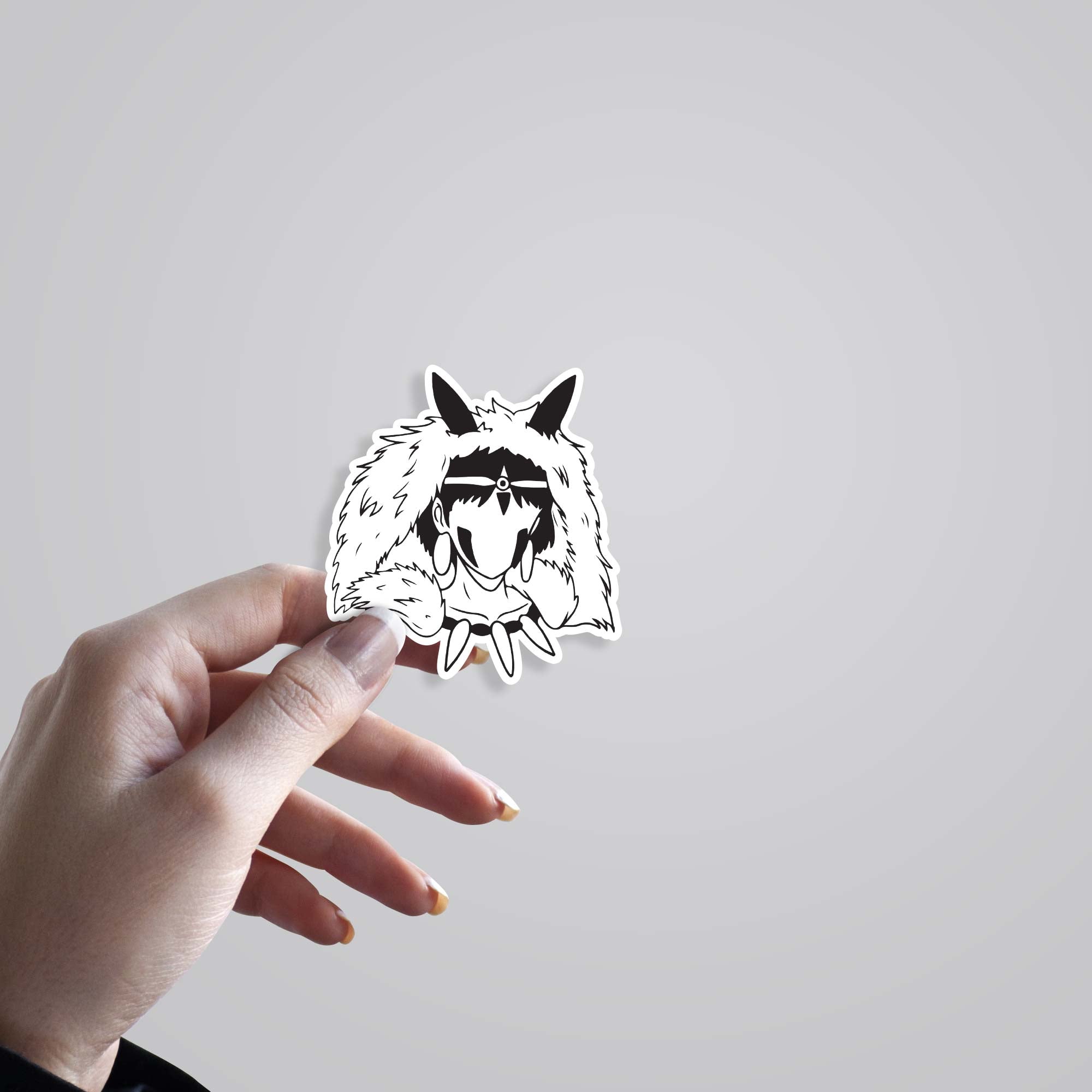 San the Wolf Princess Anime Stickers