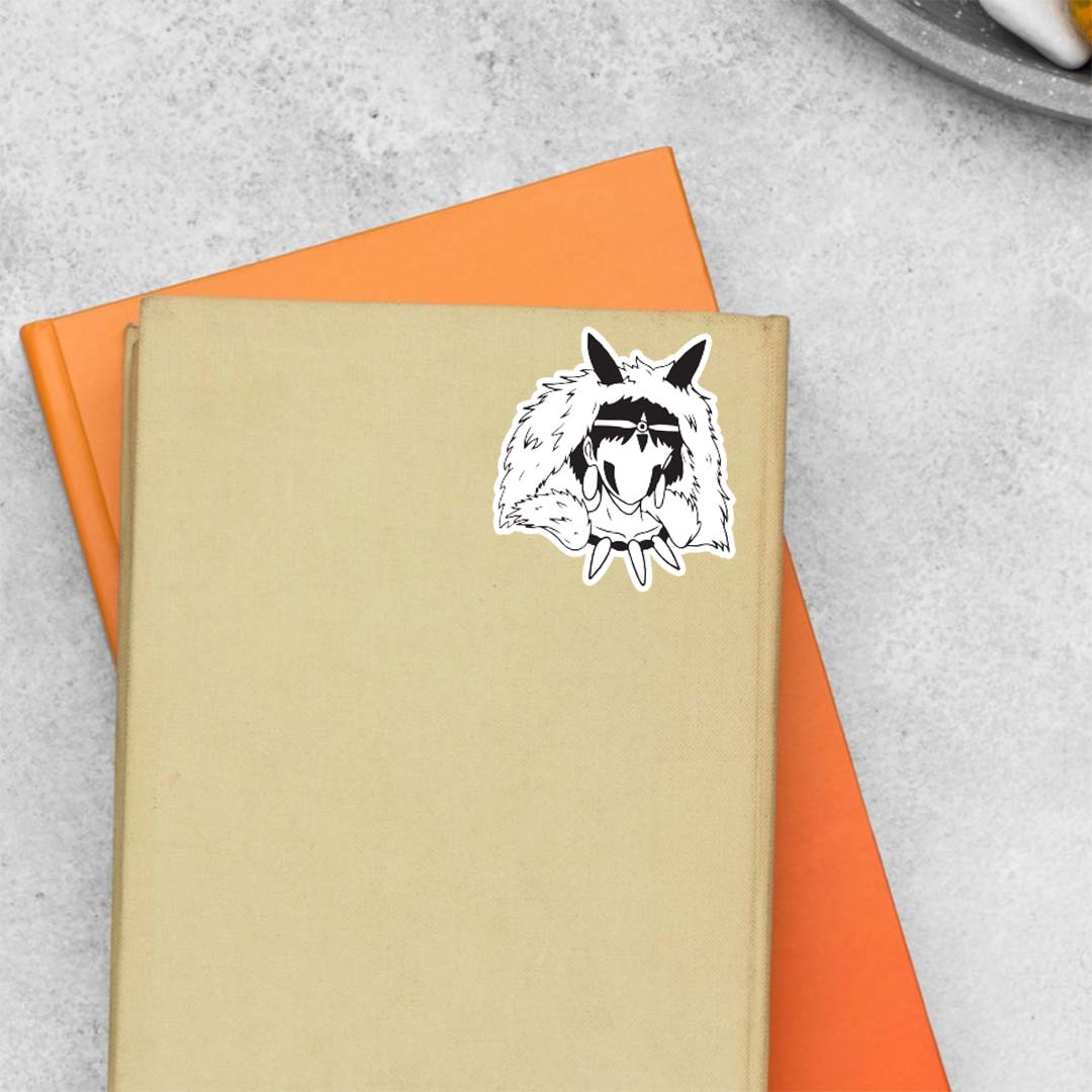 San the Wolf Princess Anime Stickers