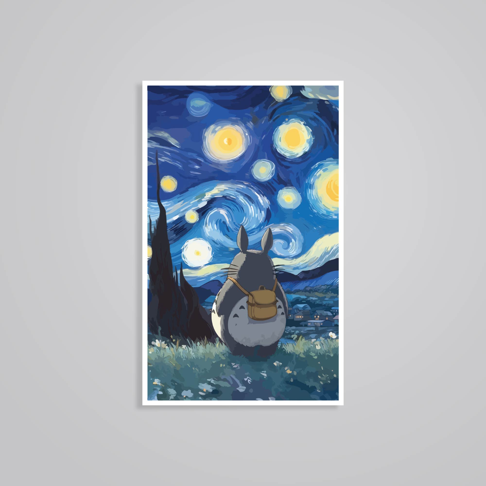 Fomo Store Stickers Anime Totoro Under the Starry Sky