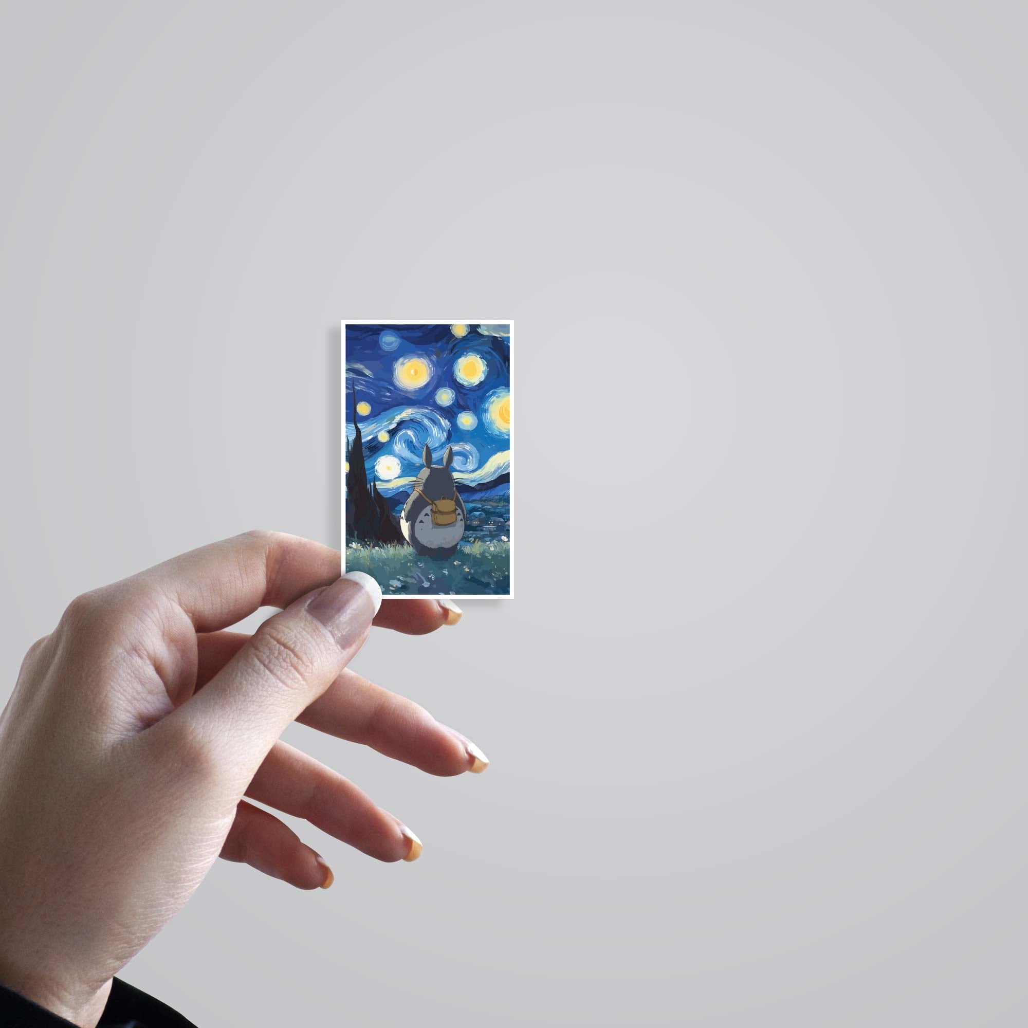 Totoro Under the Starry Sky Anime Stickers