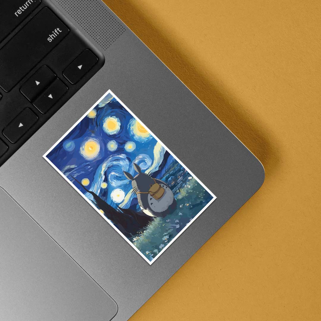 Totoro Under the Starry Sky Anime Stickers